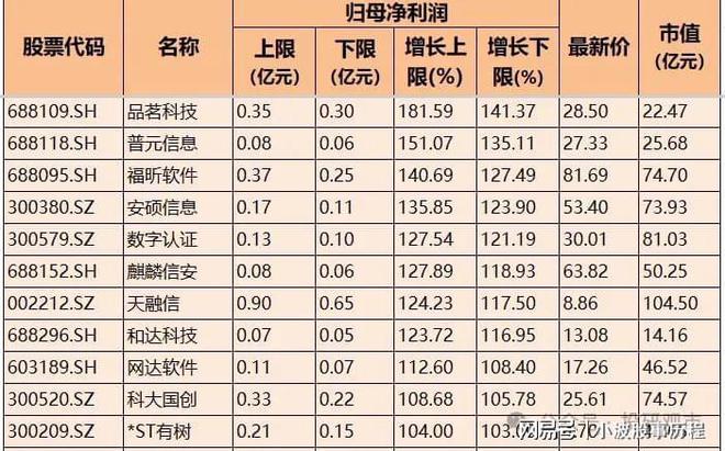 熊猫体育平台：业绩高增！IT服务+软件开发+通信服务高增名单一览7家超300%(图5)